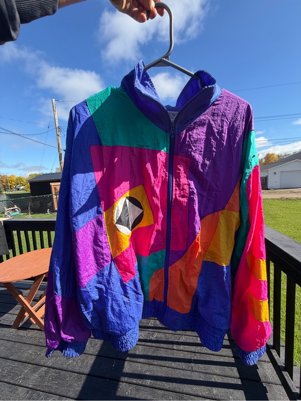 Retro Colorblock Jacket - Multicolor